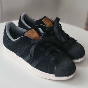 Adidas Black Suparstar Shoes